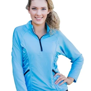 Stay Cool Long Sleeve Top - Blue