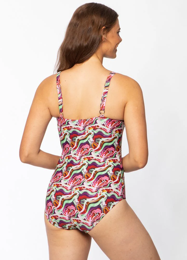 Chlorine Resistant Swimsuit - Psychedelic New Wave - Image 4