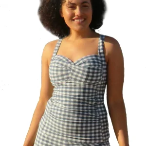 Gingham Tankini - Denim