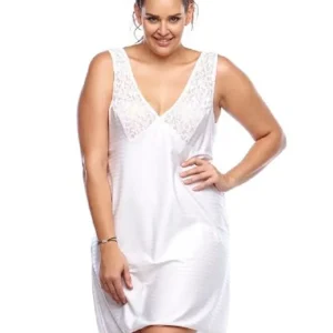 Lace Top Slinky - White