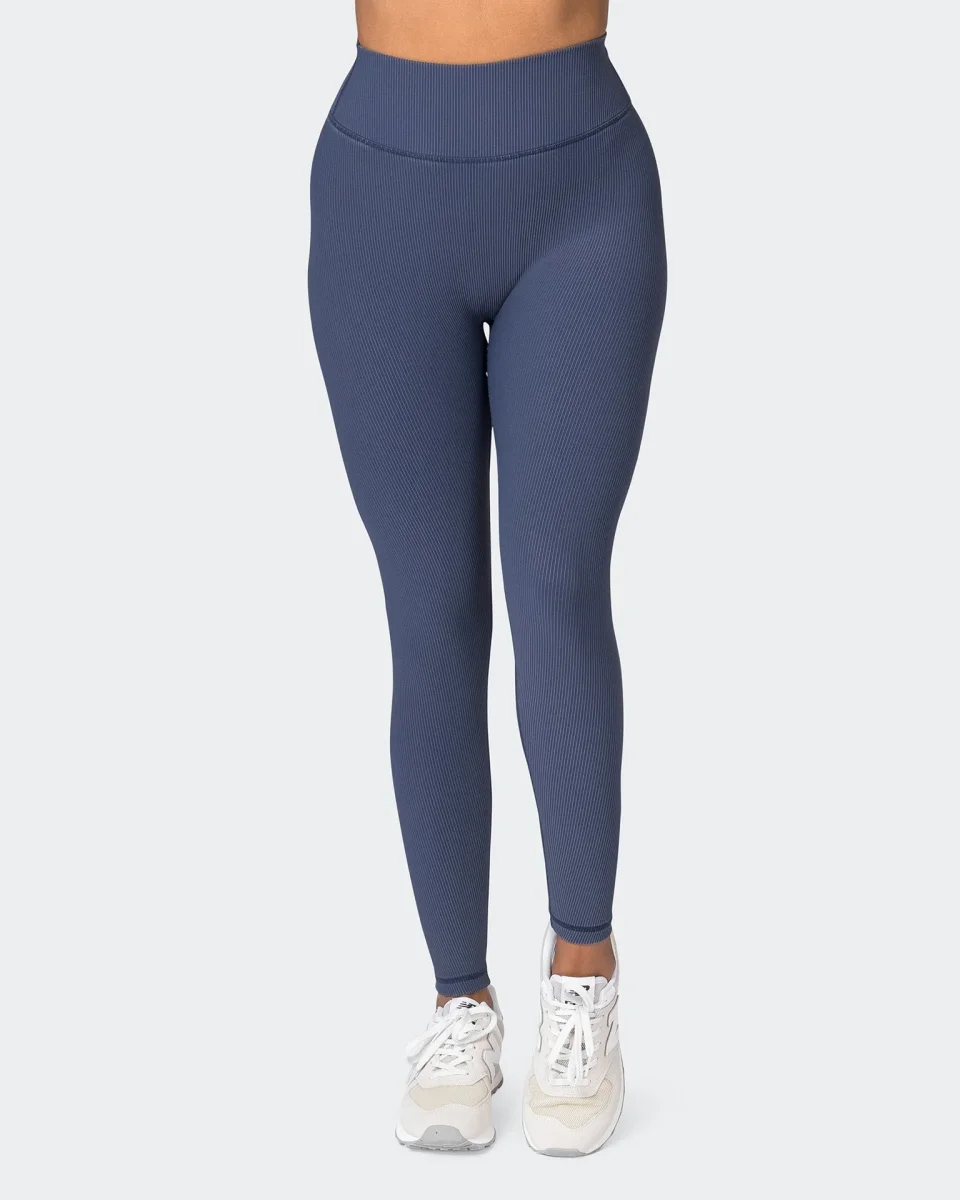 Zero Rise Vintage Rib Ankle Length Leggings - Washed Spellbound - Image 6
