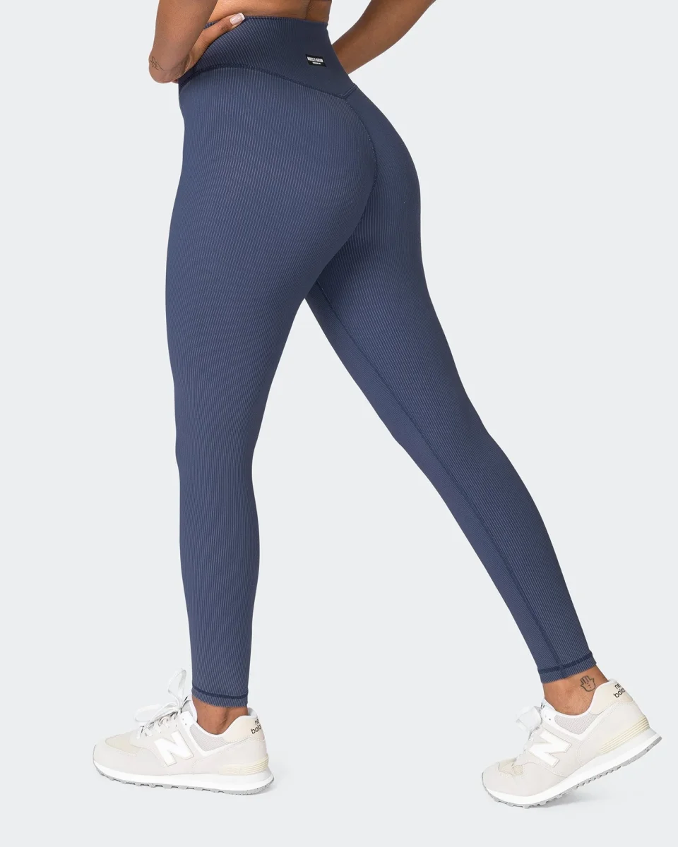 Zero Rise Vintage Rib Ankle Length Leggings - Washed Spellbound - Image 7