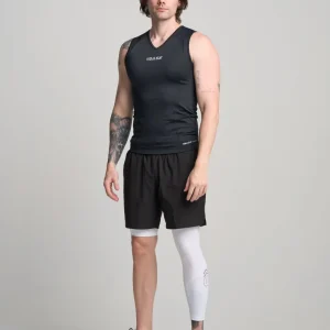 BASE Men's Adapted 3/4 Tights - White (Right leg short)