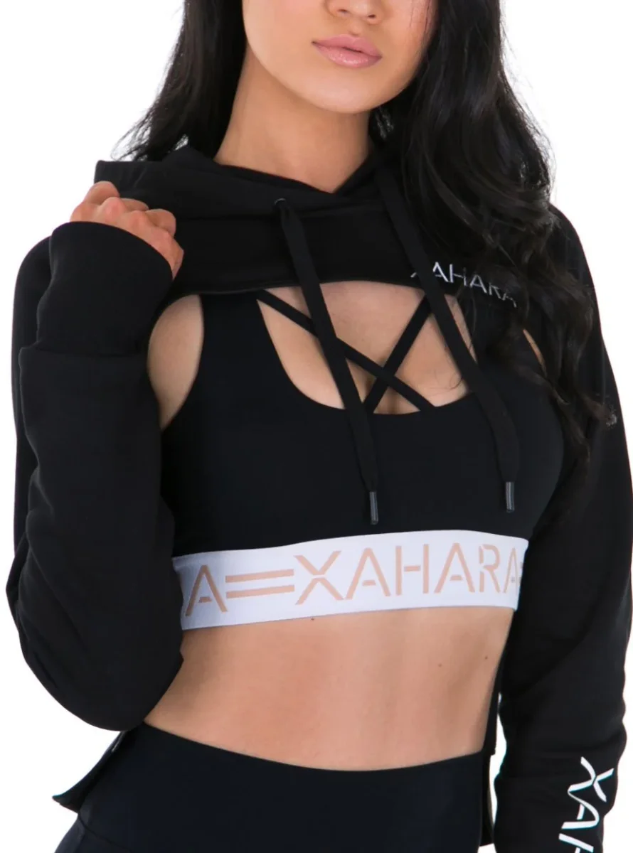 Abigail Crop Hoodie - Noir - Image 3